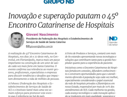 Artigo do presidente da FEHOESC | JORNAL ND